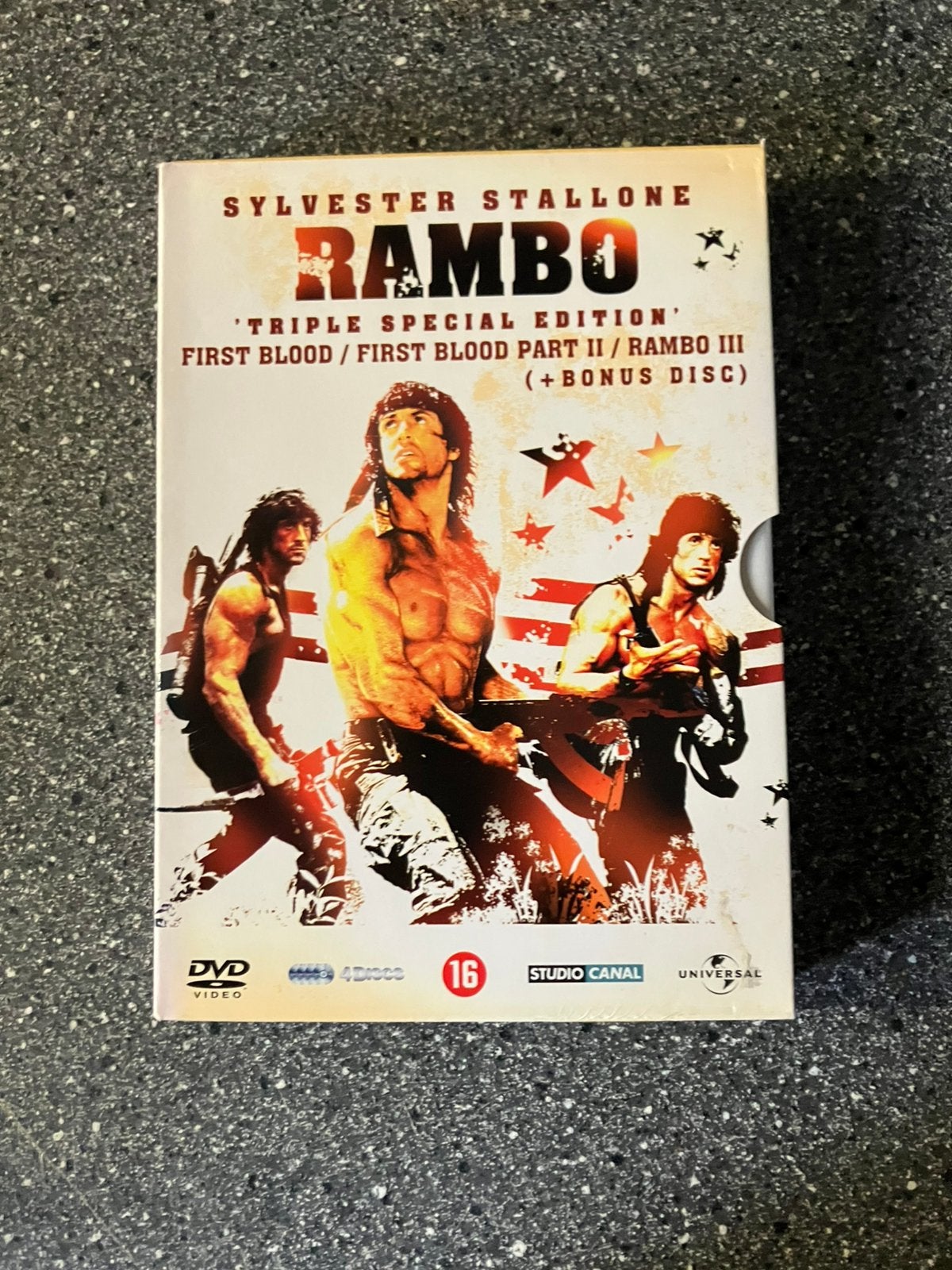 Rambo Trilogy 4-Disc, Vanaf 16 jaar, Ophalen of Verzenden, Gebruikt, Actie