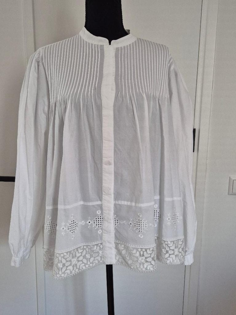 Josephine & Co blouwe (wit) - Maat 44, Josephine & Co, Ophalen of Verzenden, Zo goed als nieuw, Blouse of Tuniek