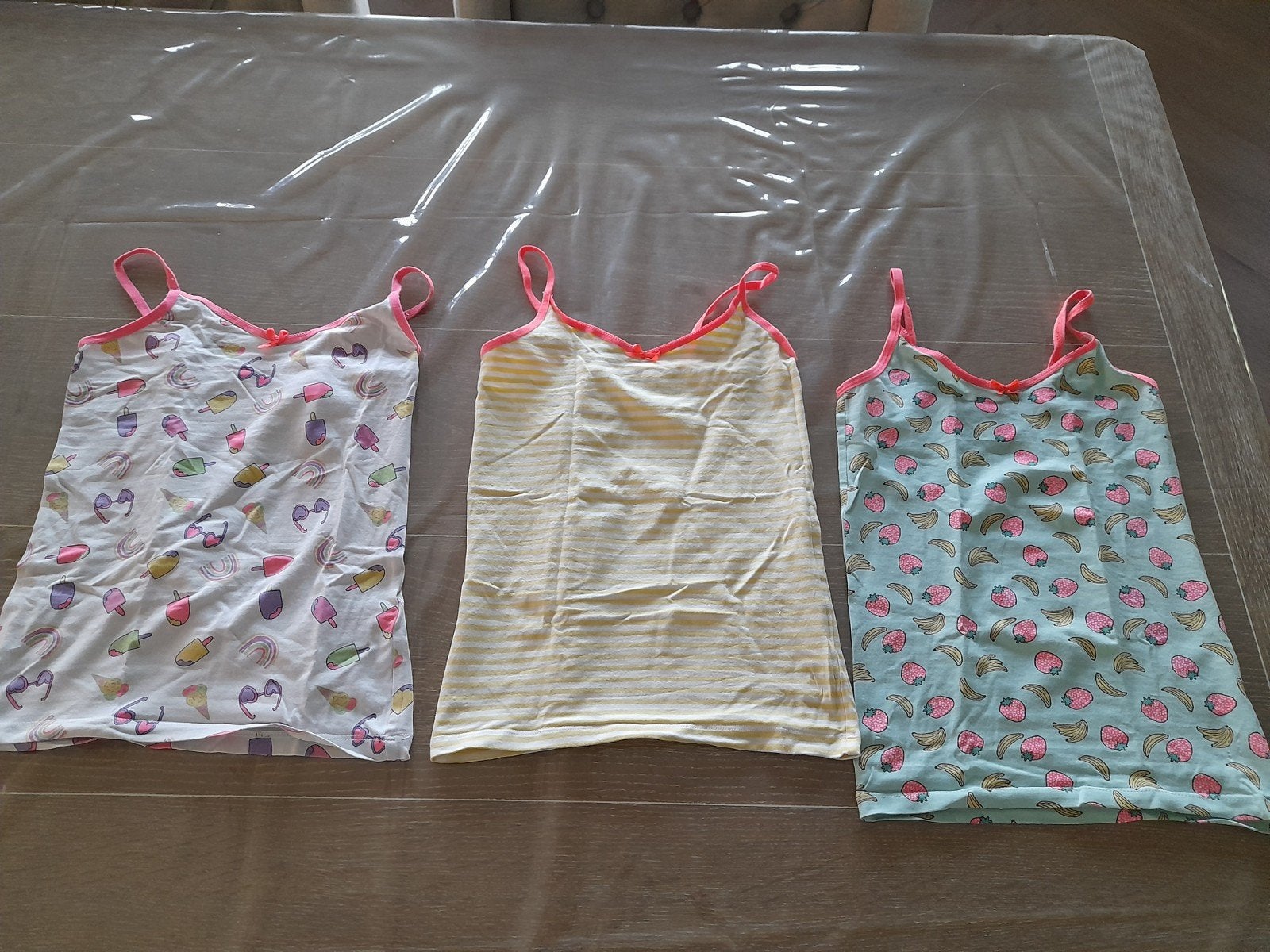 3 Hema meisjes ondergoed hempjes 134/140 zgan kindergeld tip, Nacht- of Onderkleding, Meisje, Ophalen of Verzenden, Zo goed als nieuw