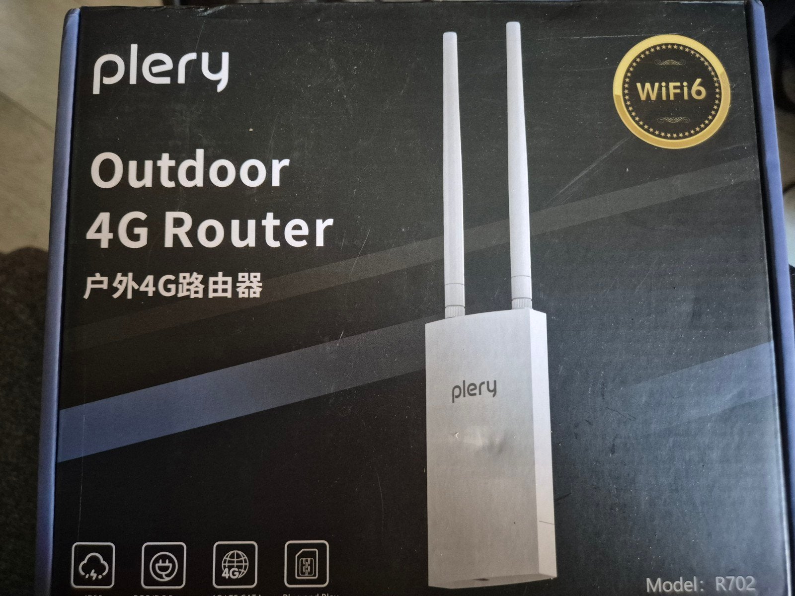 Plery Outdoor 4G Router WiFi 6 - Nieuw in doos, Ophalen of Verzenden, Nieuw, Router, Plery