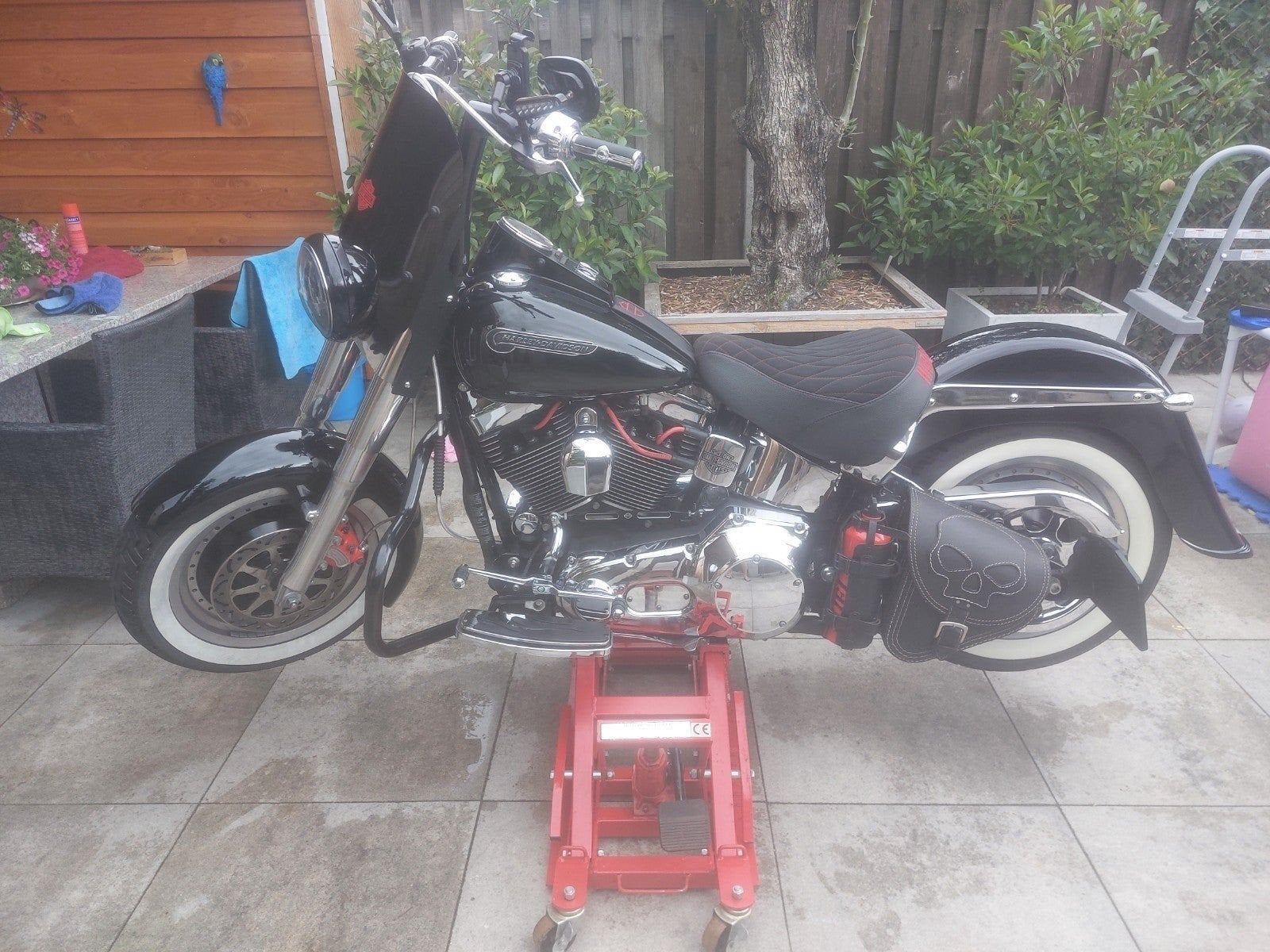 harley davidson  fatboy, Fietsen en Brommers, Ophalen of Verzenden, Zo goed als nieuw