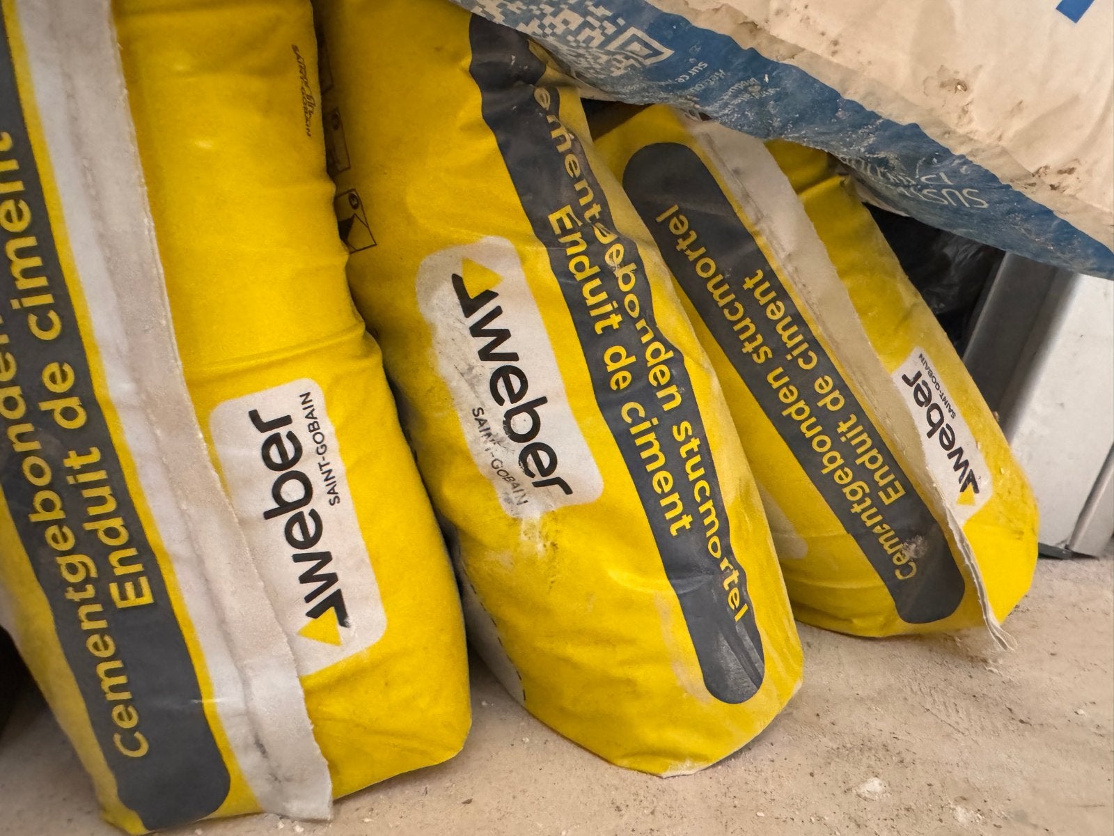 Weber cementgebonden stucmortel en Knauf gips, Ophalen of Verzenden, Nieuw