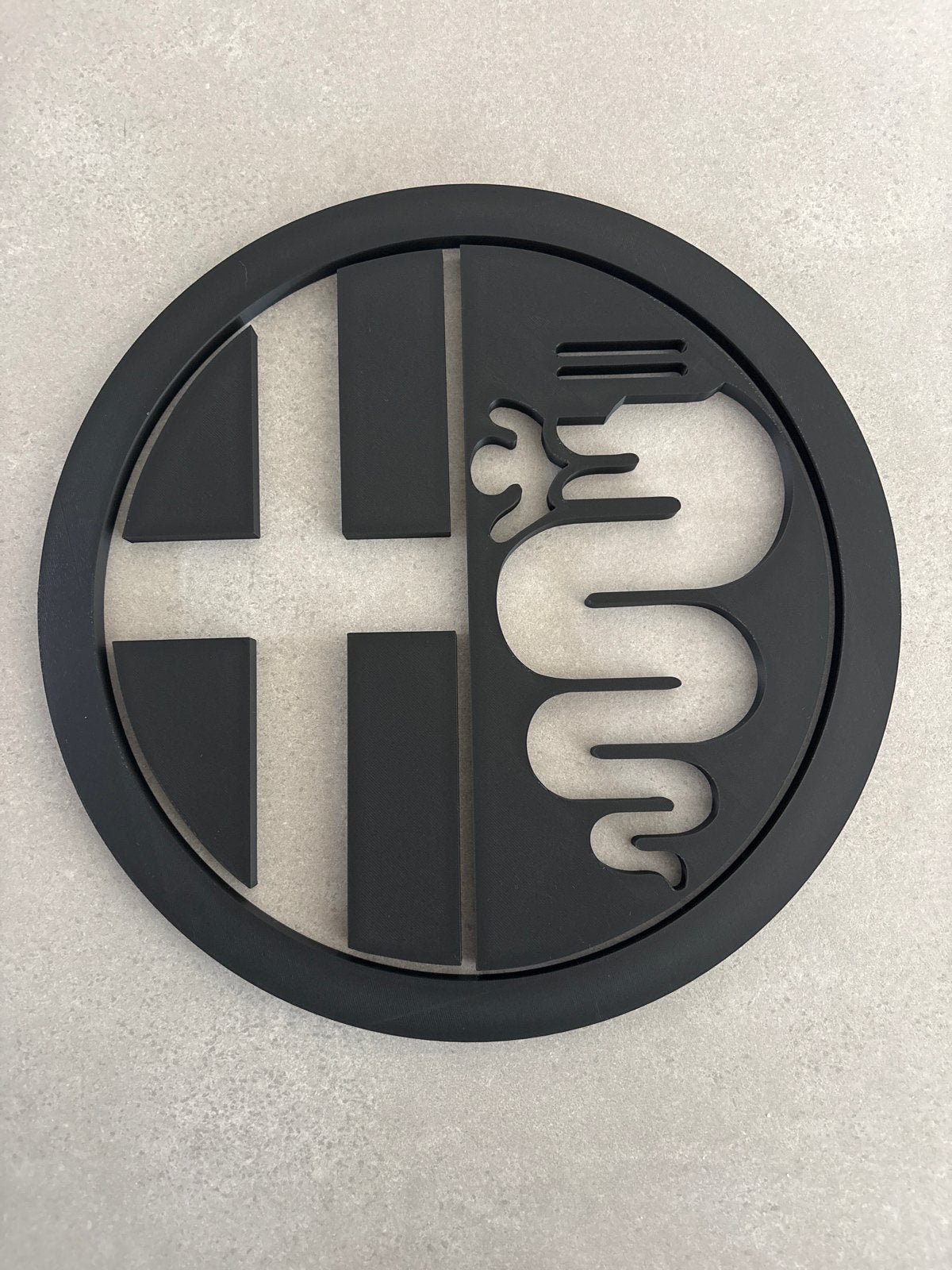 Alfa Romeo Logo Muurkunst reclame - Garage/Kantoor Decoratie, Ophalen of Verzenden, Nieuw