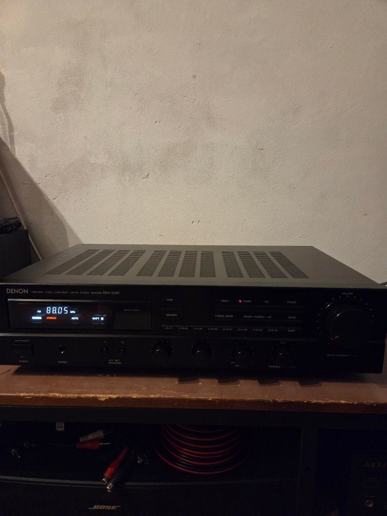 Denon DRA-335R Receiver, Denon, Ophalen of Verzenden, Zo goed als nieuw, Minder dan 60 watt