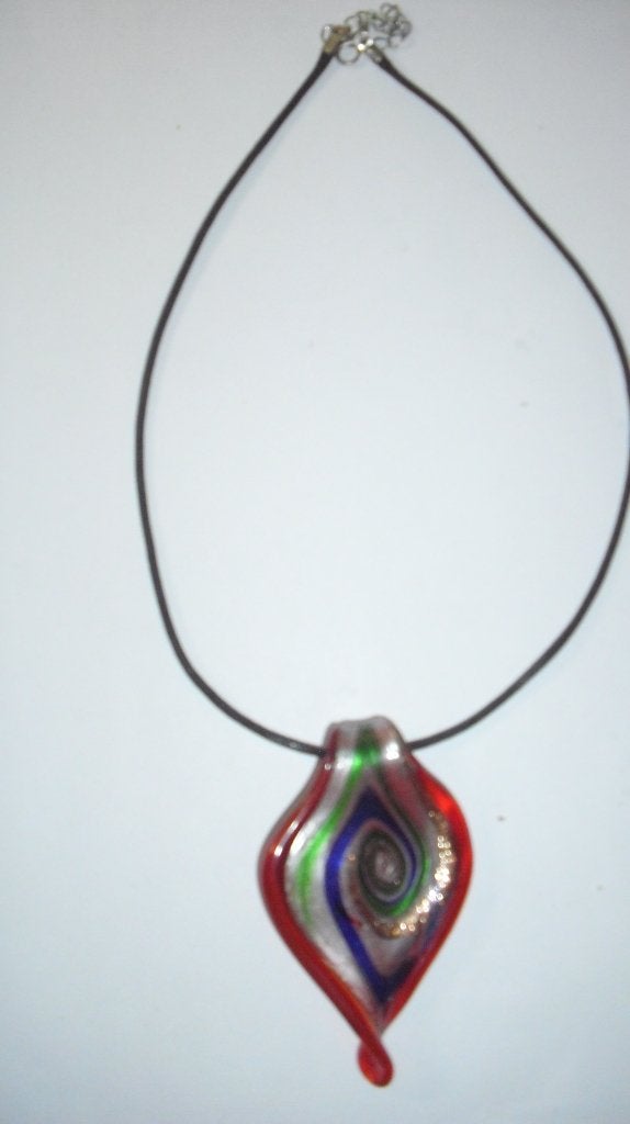 Veterketting met Glashanger, Verzenden, Nieuw, Overige kleuren, Glas of Kristal