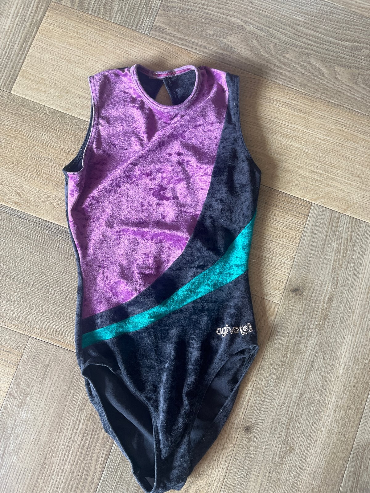 Turnpakje Agiva - Paars/Zwart/Turquoise, Ophalen of Verzenden, Gebruikt, Kleding