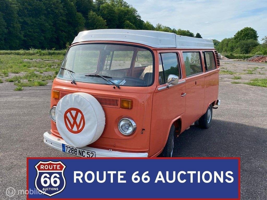 Volkswagen Transporter T2 | 1974 | Route 66 Auctions, Auto's, Overige carrosserieën, Volkswagen, Zwart, Bedrijf