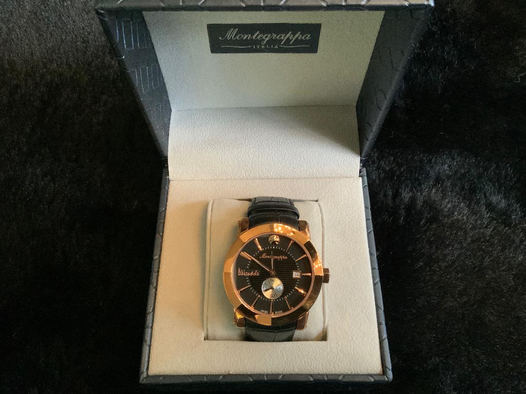 Montegrappa Nelson Mandela horloge - Limited edition, Overige merken, Leer, Polshorloge, Nieuw