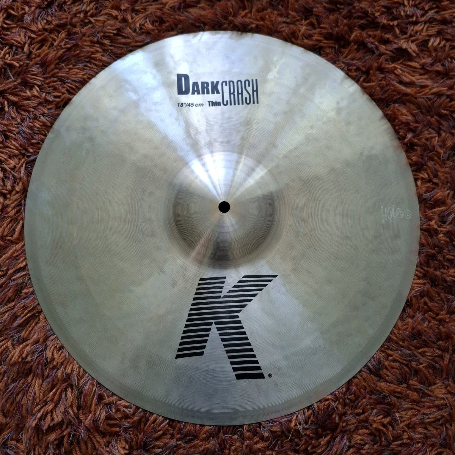 ZGAN Zildjian K Dark Crash thin 18" bekken / cymbal, ., Drums of Percussie, Ophalen of Verzenden, Zo goed als nieuw