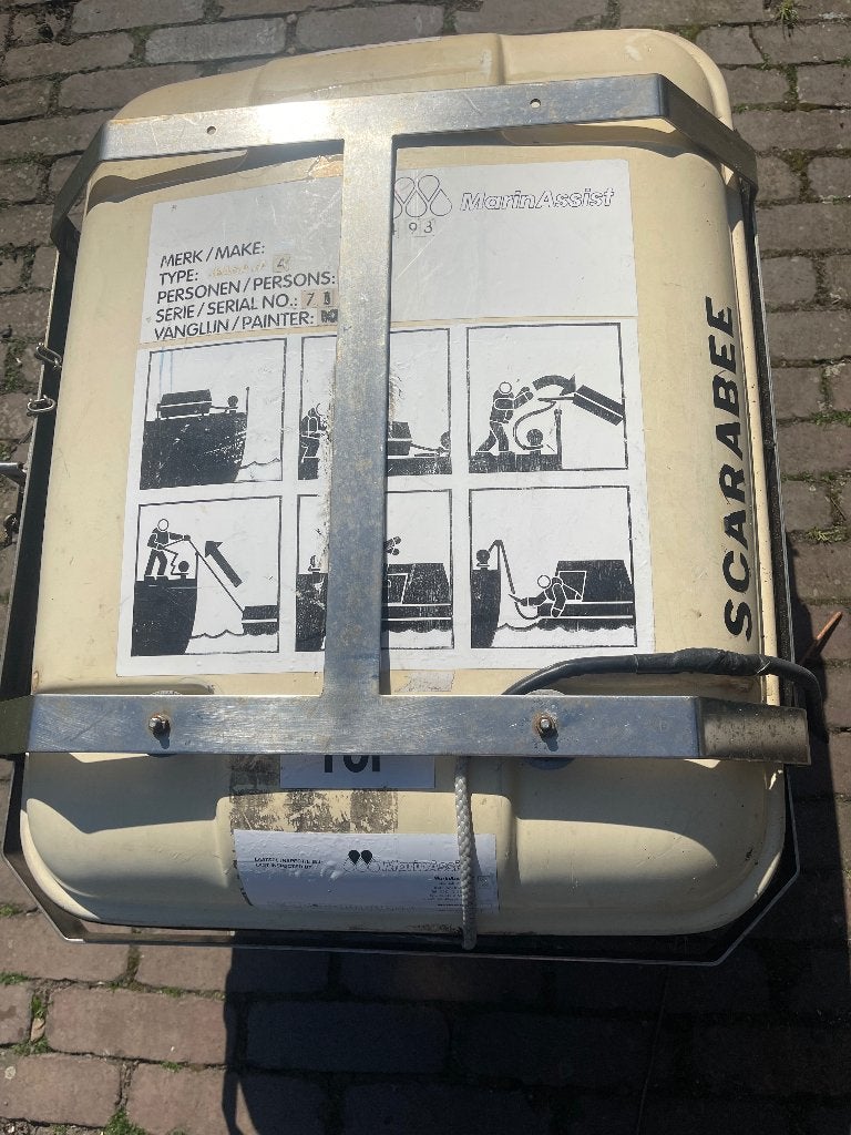Reddingsvlot Seasava 4-p incl. RVS beugel, Watersport en Boten, Ophalen, Gebruikt, Overige typen