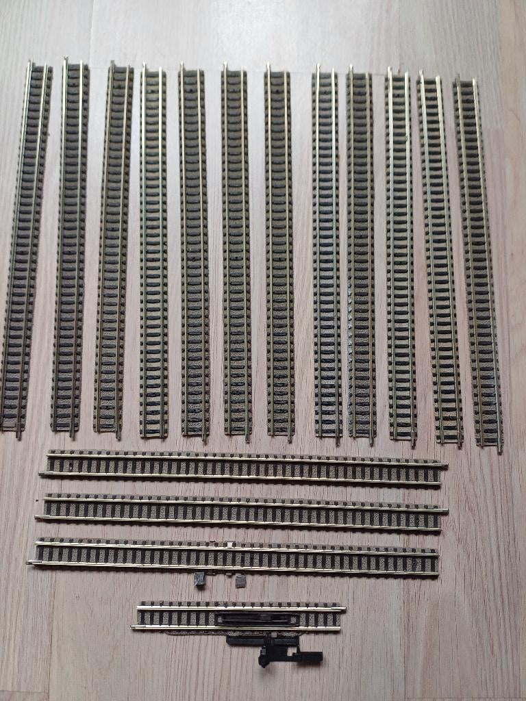fleschman n spoor profi rails. lang recht.plus trix rails., Hobby en Vrije tijd, Modeltreinen | N-Spoor, Gelijkstroom, Fleischmann
