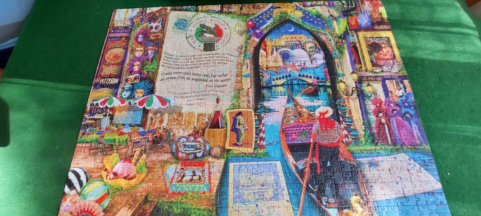 BLUE BIRD : VENICE.Legpuzzel HÉÉL MOOI EN KLEURRIJK.€ 5.00 ., Ophalen of Verzenden, 500 t/m 1500 stukjes, Zo goed als nieuw, Legpuzzel