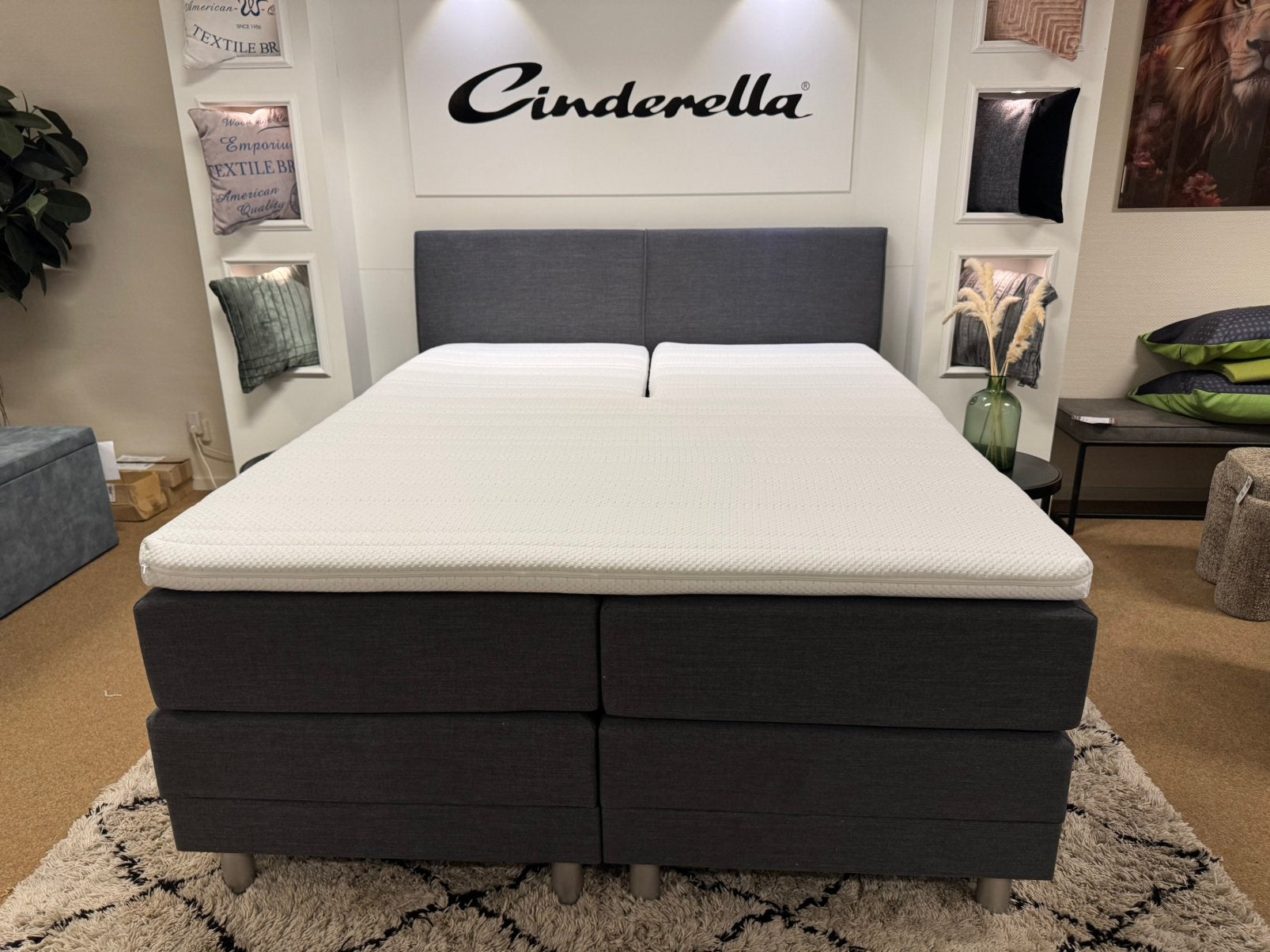 Boxspring Elektrisch 160x200 Antraciet Direct/Leverbaar 7418, Mwonenenslapen, Mwonenenslapen@ziggo.nl, 200 cm, Grijs