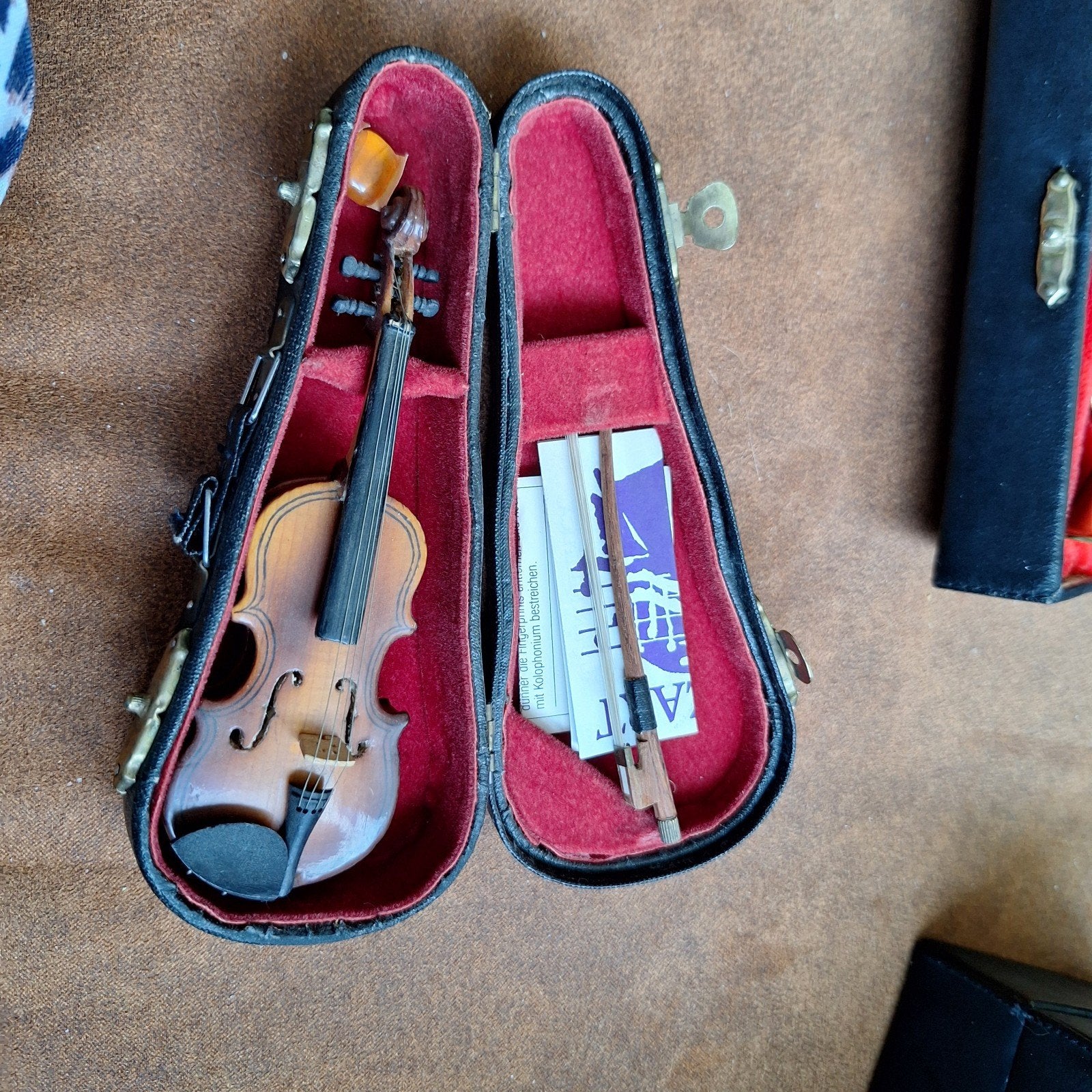 Mozart Viool Miniatuur - Authentieke Replica met Koffer, Muziek en Instrumenten, Ophalen, Gebruikt, Overige formaten, Viool