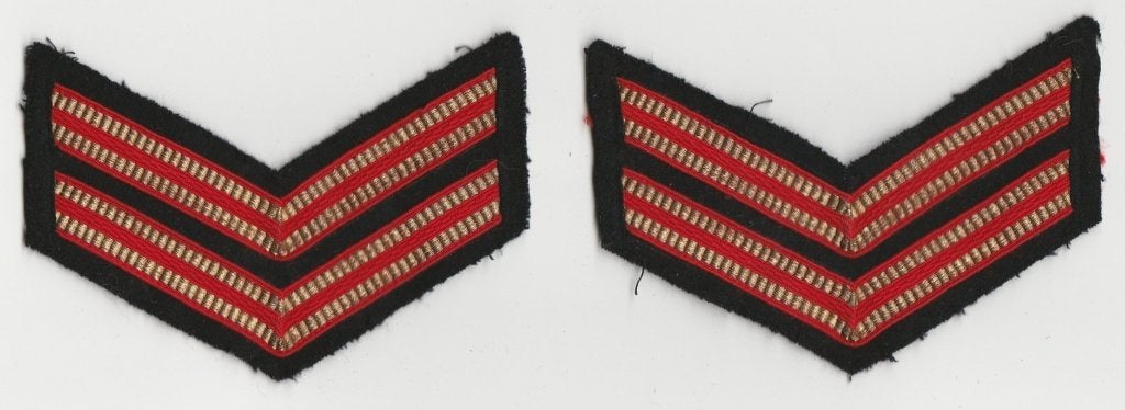Strepen / chevrons vrijwillige brandweer, Verzenden, Overige soorten, Nederland, Embleem of Badge