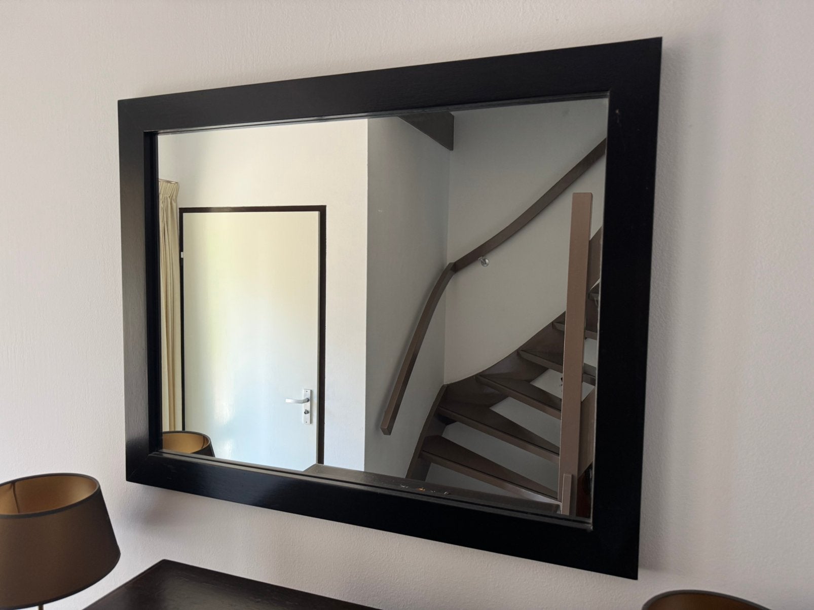 Kapper spiegel, Huis en Inrichting, Ophalen, Zo goed als nieuw, Minder dan 100 cm, Rechthoekig