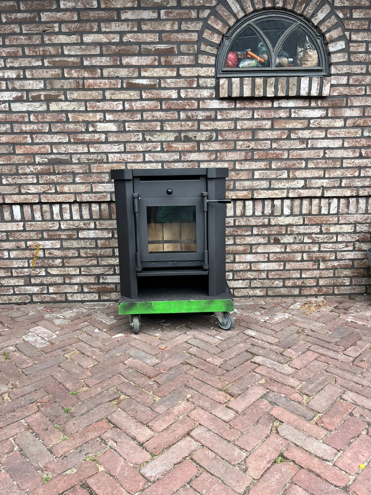 Janus 6 houtkachel in TOPSTAAT, Ophalen, Zo goed als nieuw, Hout, Houtkachel