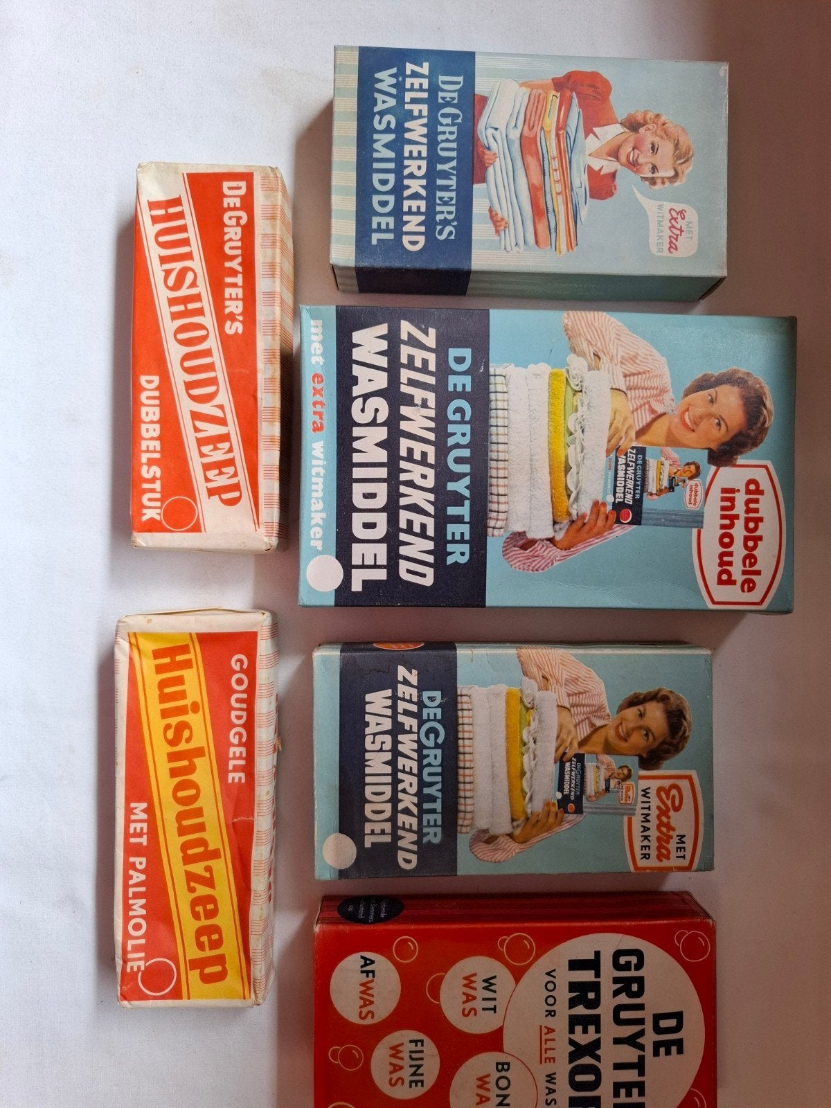 De Gruyter's 6 verschillende pakken zeep en Poeder, Ophalen of Verzenden, Zo goed als nieuw, Verpakking
