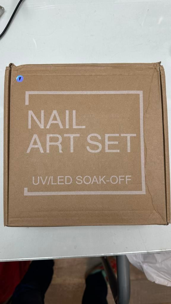 Nail art set met uv lamp nagelset nieuw in doos, Ophalen of Verzenden