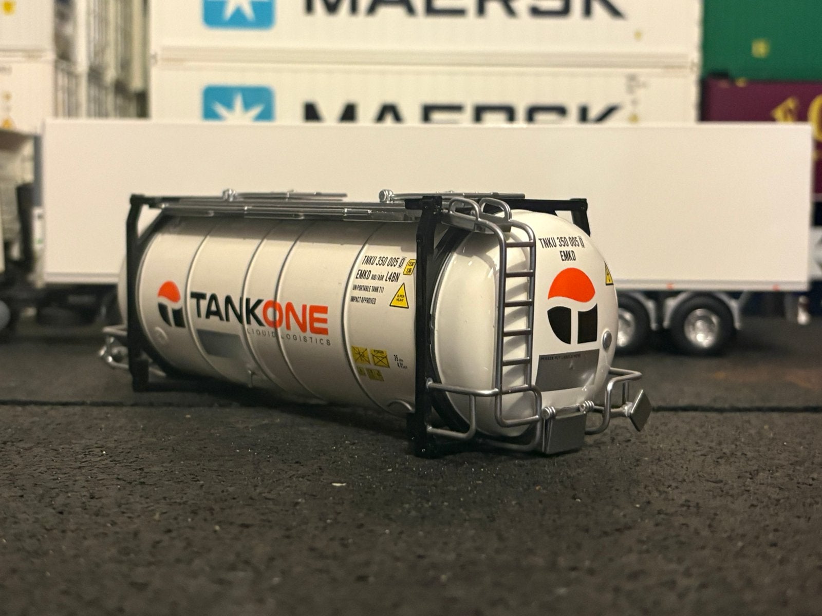 Tekno tankone container, Hobby en Vrije tijd, Ophalen of Verzenden, Zo goed als nieuw, Bus of Vrachtwagen, Tekno