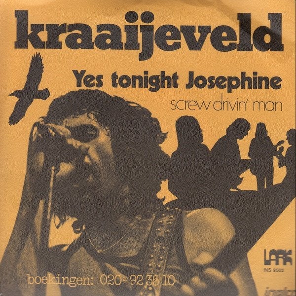 Kraaijeveld – Yes Tonight Josephine   rock rhythm blues, Fotohoes, 7 inch, Ophalen of Verzenden, Zo goed als nieuw