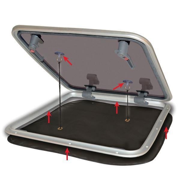 Waterline Muggennet voor dekluik - 800 x 800 cm NIEUW, Ophalen, Nieuw