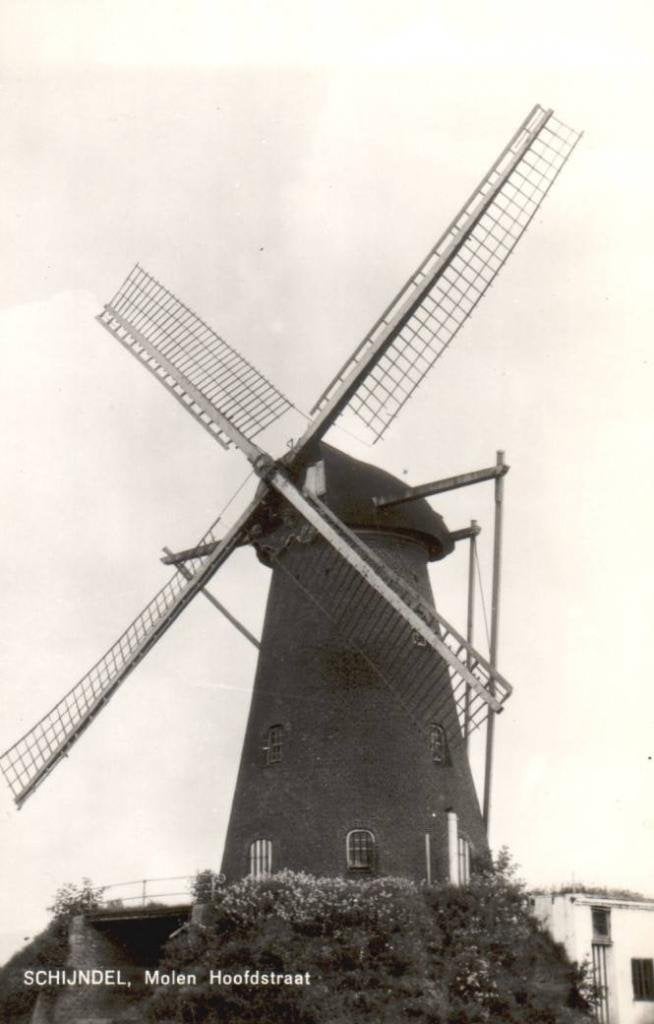 Schijndel Molen hoofdstraat 1967, Ophalen, 1940 tot 1960, Ongelopen, Noord-Brabant