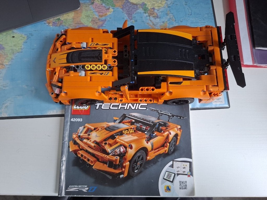 Lego 42093 Corvette, Lego, Ophalen of Verzenden, Zo goed als nieuw, Complete set