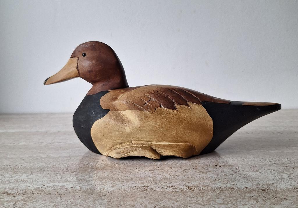 Oude houten lokeend, Antiek en Kunst, Ophalen of Verzenden