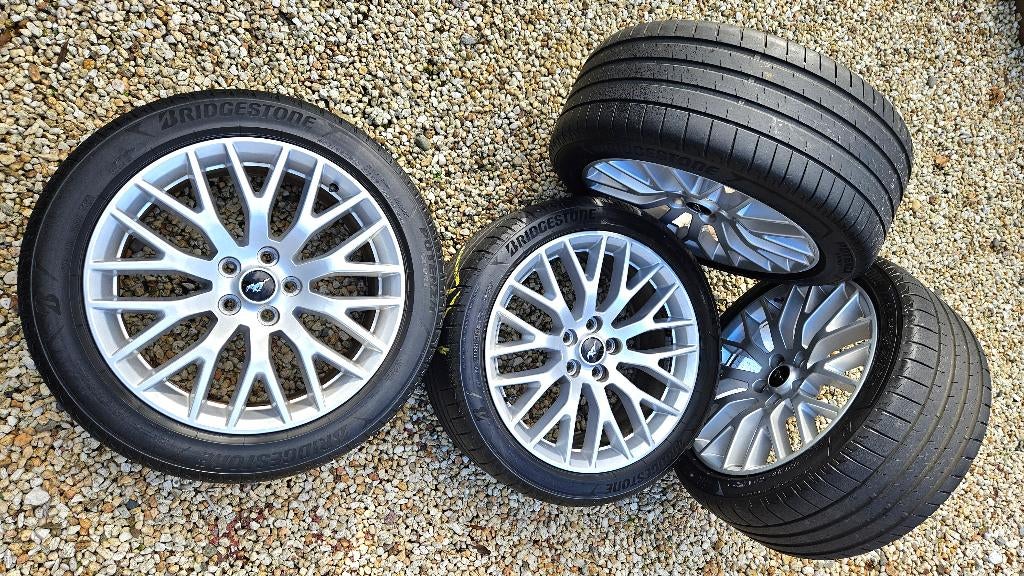 Velgen met band Ford Mustang GT S550 19x9" ET45, Auto-onderdelen, Banden en Velgen, Gebruikt, 255 mm, Velg(en), Personenwagen