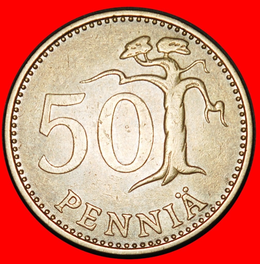 Ⰺ PINE TREE (1963-1990): FINLAND 50 PENCE 1978K!, Ophalen of Verzenden, Overige landen, Losse munt