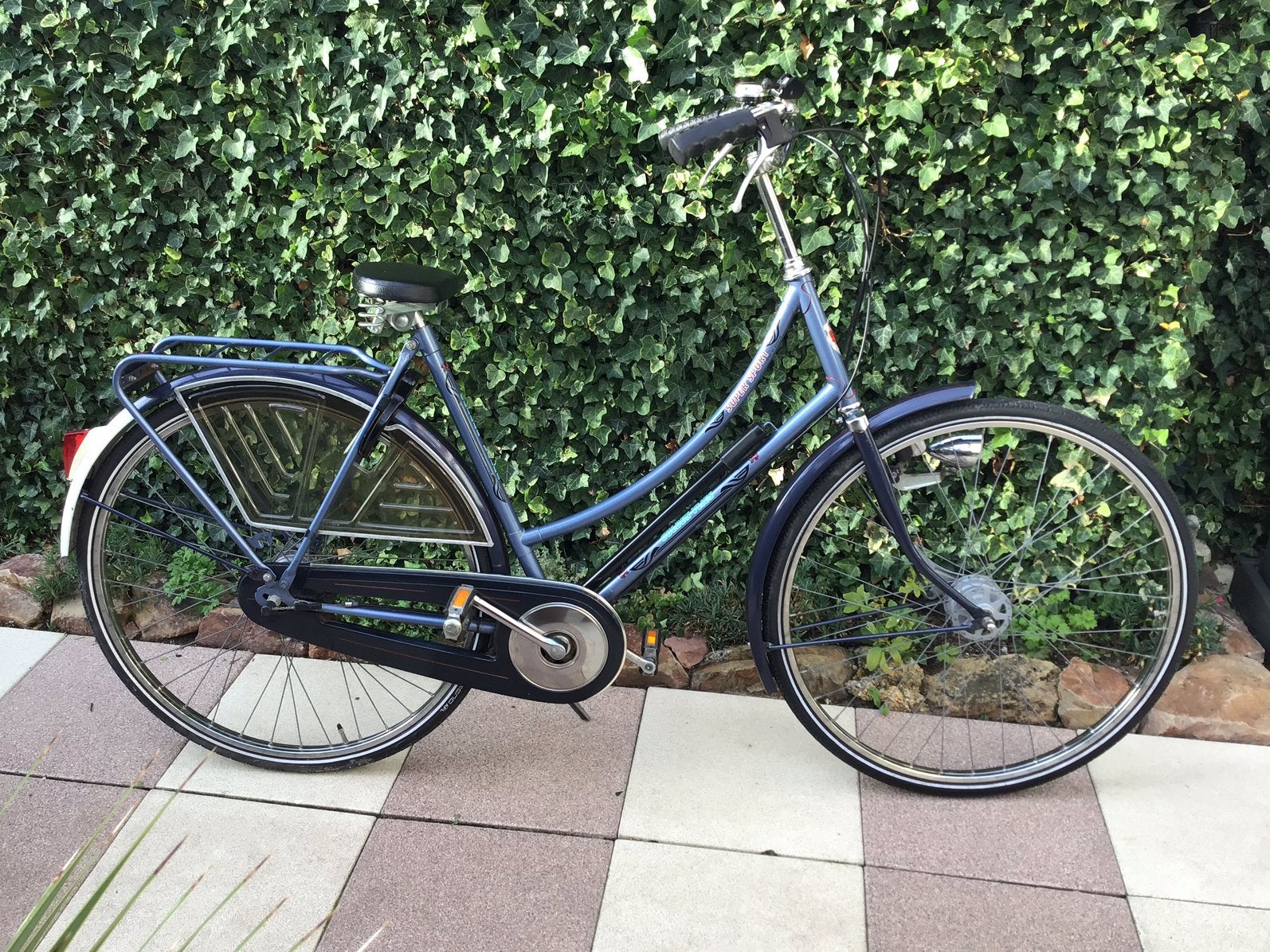 Damesfiets stadsfiets studentenfiets stationfiets oldtimers, 55 tot 59 cm, Ophalen, Trommelrem, Overige merken