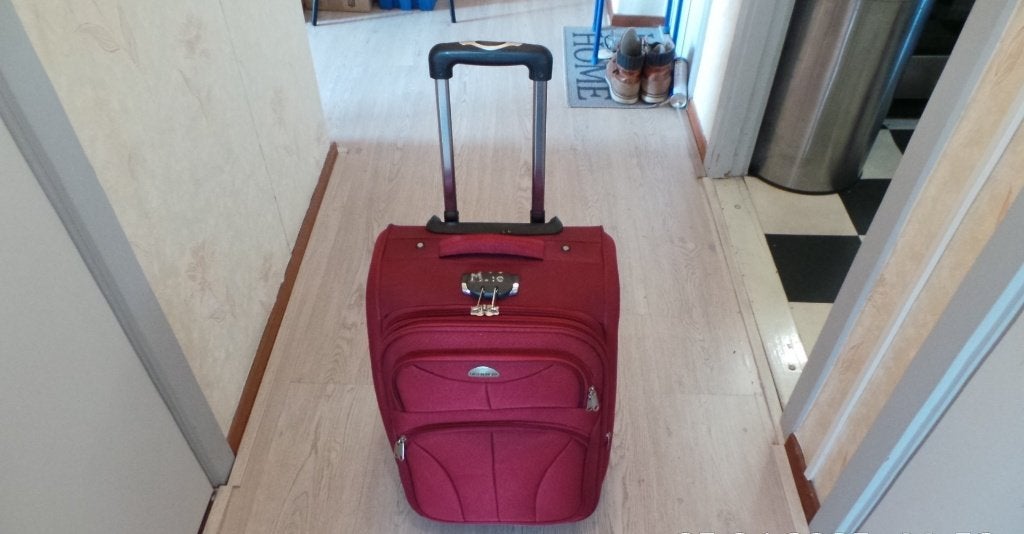 Handbagage koffer 50 cm weinig gebruikt, 50 tot 60 cm, Zo goed als nieuw, Zacht kunststof, 35 tot 45 cm