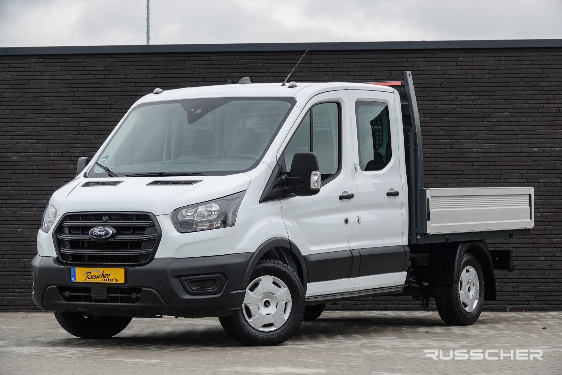 Ford Transit Open Laadbak | L2 | Dubbele Cabine | 2.0Tdci 13, Voorwielaandrijving, Stof, Zwart, 4 cilinders