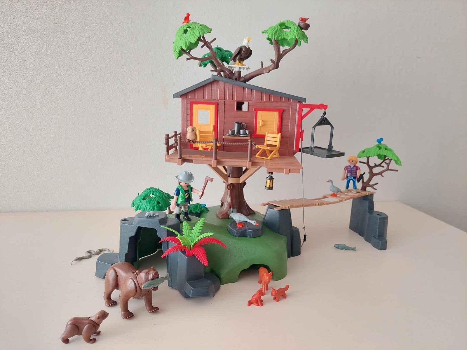 Playmobil Avontuurlijke Boomhut met beren en vossen, Ophalen of Verzenden, Gebruikt