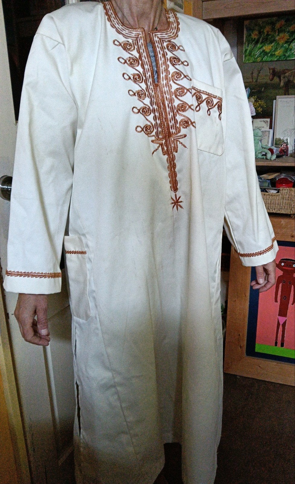 Djellaba /  Jalaba  / Jelebba / Marokkaanse jurk Man XL, Ophalen of Verzenden, Zo goed als nieuw