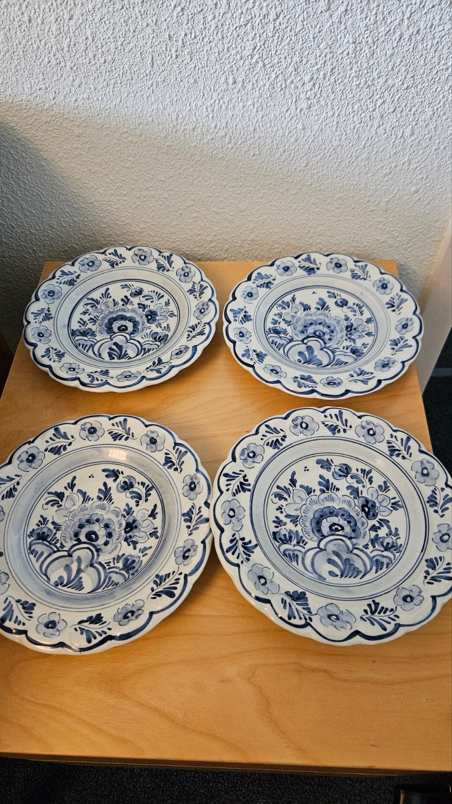 Delfts Blauw authentiek handgeschilderde bordjes, Ophalen of Verzenden