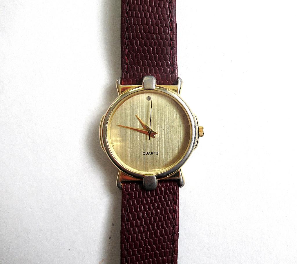 Vergulden dames quartz horloge, Japan., Ophalen of Verzenden, Zo goed als nieuw, Knutselwerk