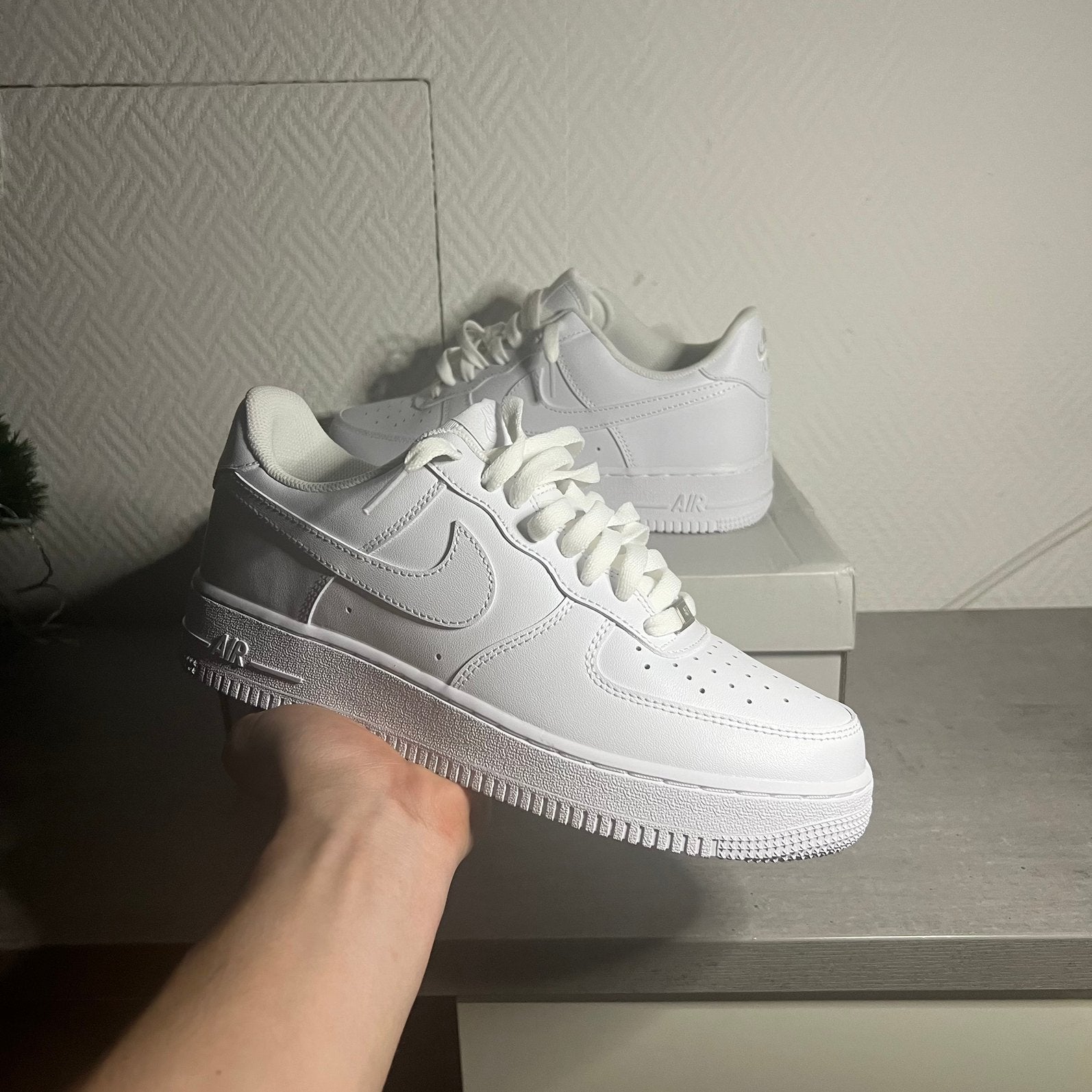 | Nike Air Force1 ’07 Triple White |Size 43 EU|Without Box|, Wit, Ophalen of Verzenden, Sneakers of Gympen, Zo goed als nieuw