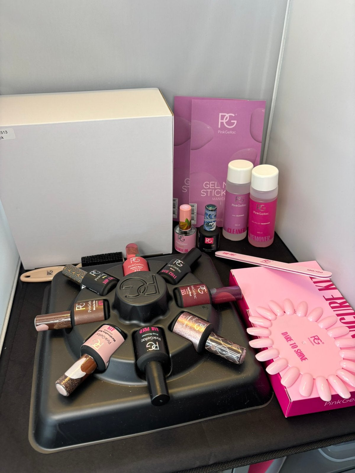 Pink Gellac complete set met LED lamp en gellak, Ophalen of Verzenden, Zo goed als nieuw