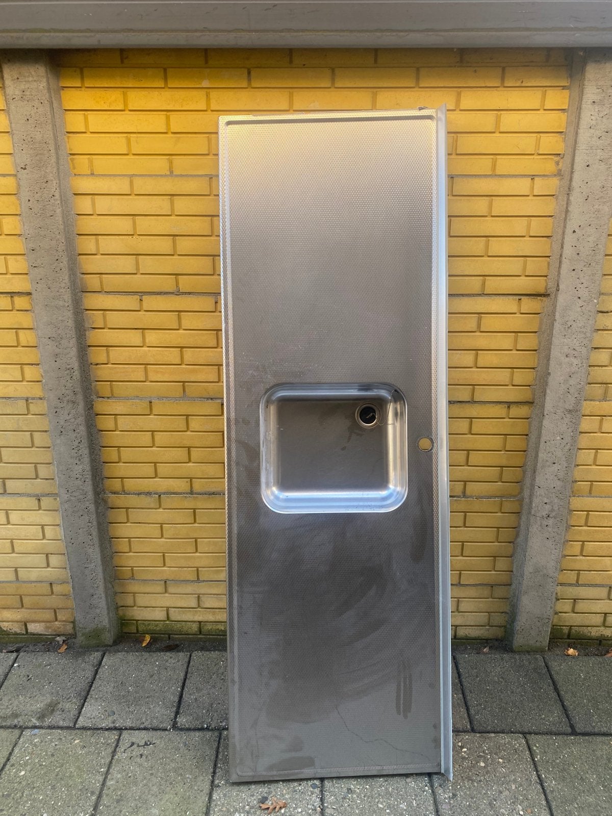 Rvs aanrechtblad 1,80, Ophalen, Gebruikt, 100 tot 150 cm, 50 tot 100 cm