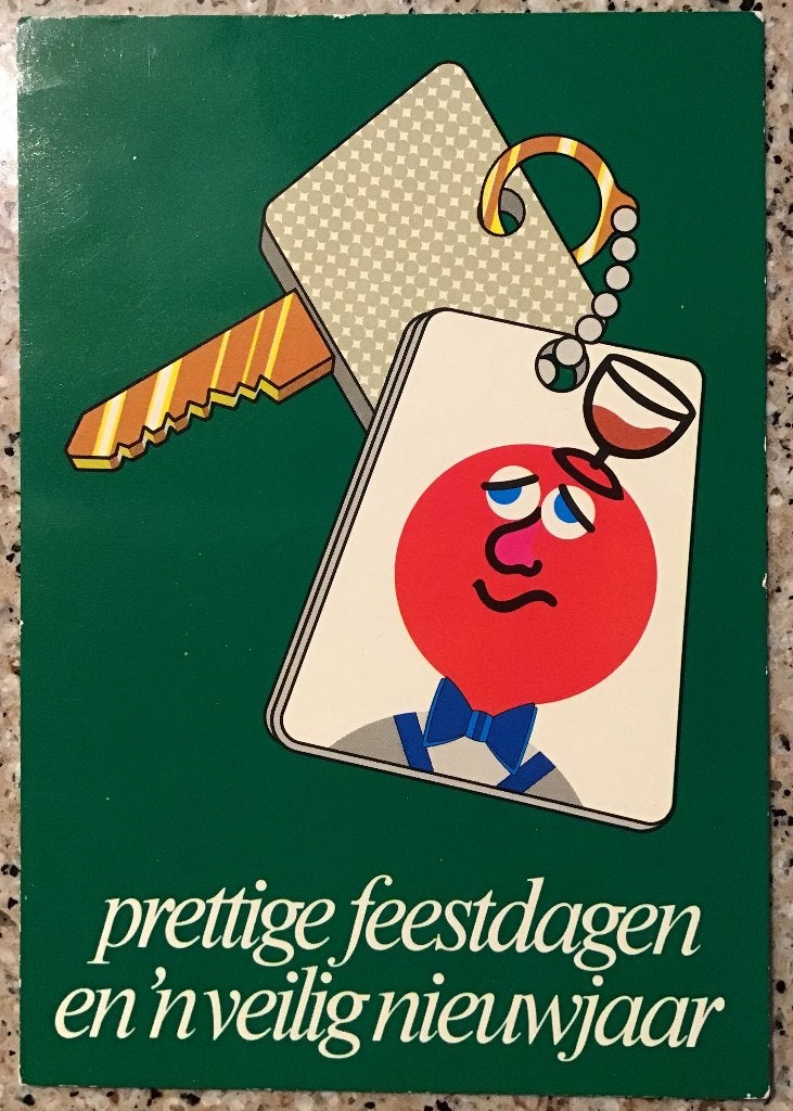Vintage ansichtkaart Veilig Verkeer Nederland, Ophalen, 1960 tot 1980, Ongelopen, Noord-Holland