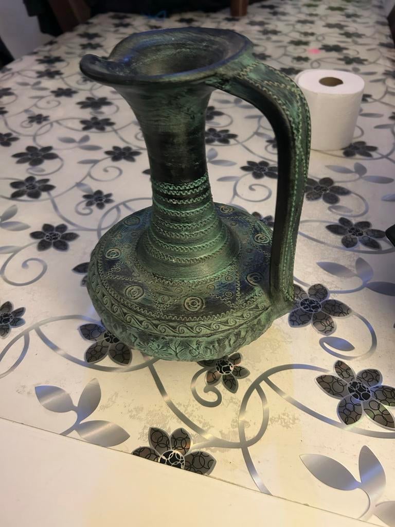 Vintage keramische vaas van Savas Archangelos, Rhodos, Ophalen of Verzenden