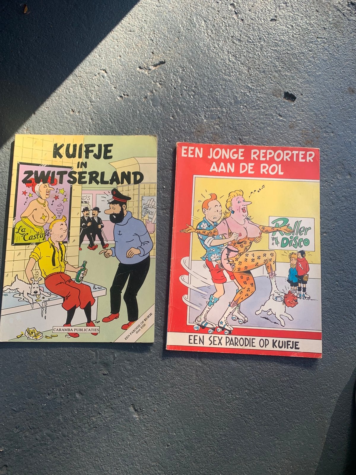 Kuifje Sex-Parodieën: Zwitserland + Reporter aan de Rol, Meerdere stripboeken, Ophalen, Gelezen