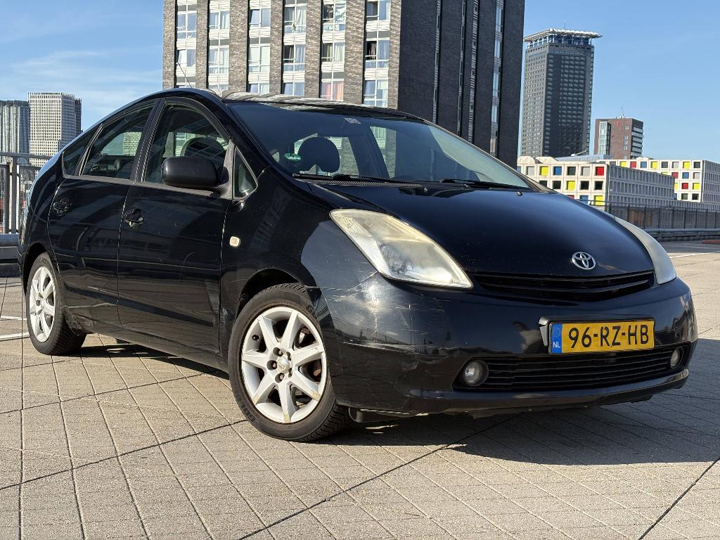 Toyota Prius 1.5 HSD 2005 Zwart - Leder!!, Auto's, 1497 cc, Zwart, 4 cilinders, Prius