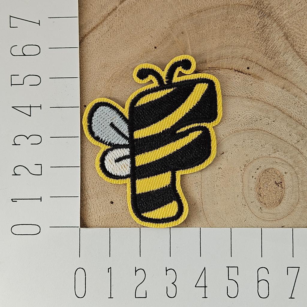 Strijk embleem applicatie Patch Bij alfabet letter F, D, Nieuw, Ophalen of Verzenden, D