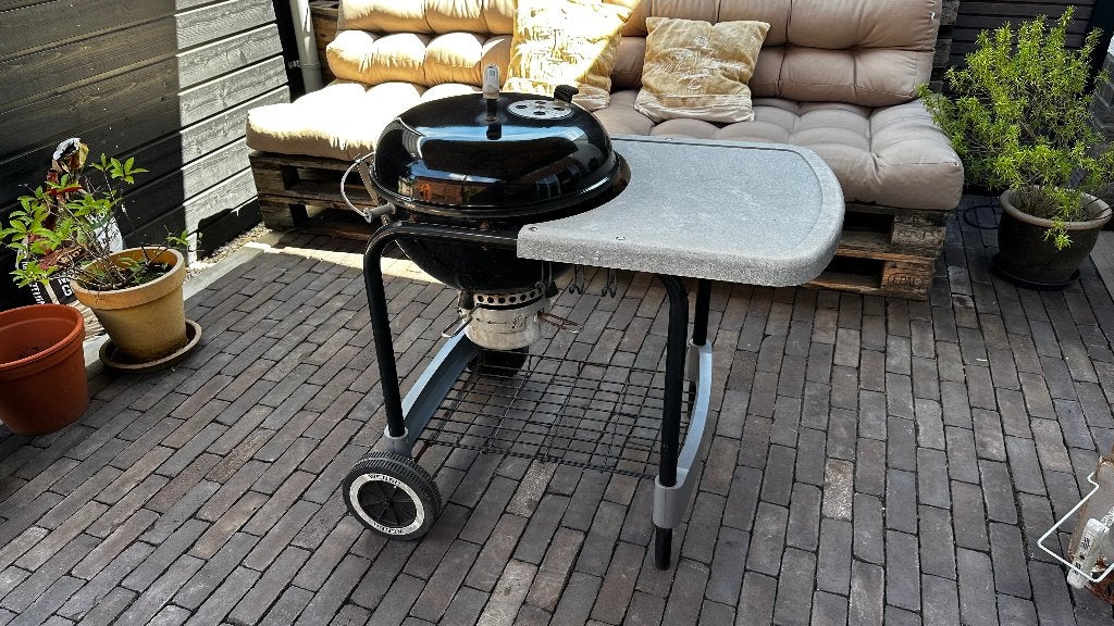 Weber One-Touch BBQ Platinum 45 cm — compleet met werkblad, Ophalen, Gebruikt, Weber