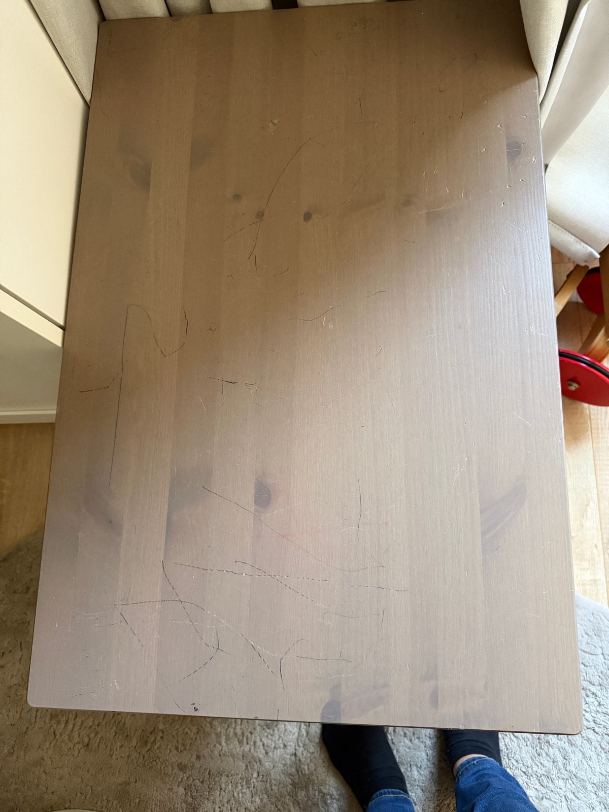 Houten kindertafel - Ideaal voor spelen en knutselen, Ophalen, Minder dan 50 cm, Gebruikt, 50 tot 100 cm