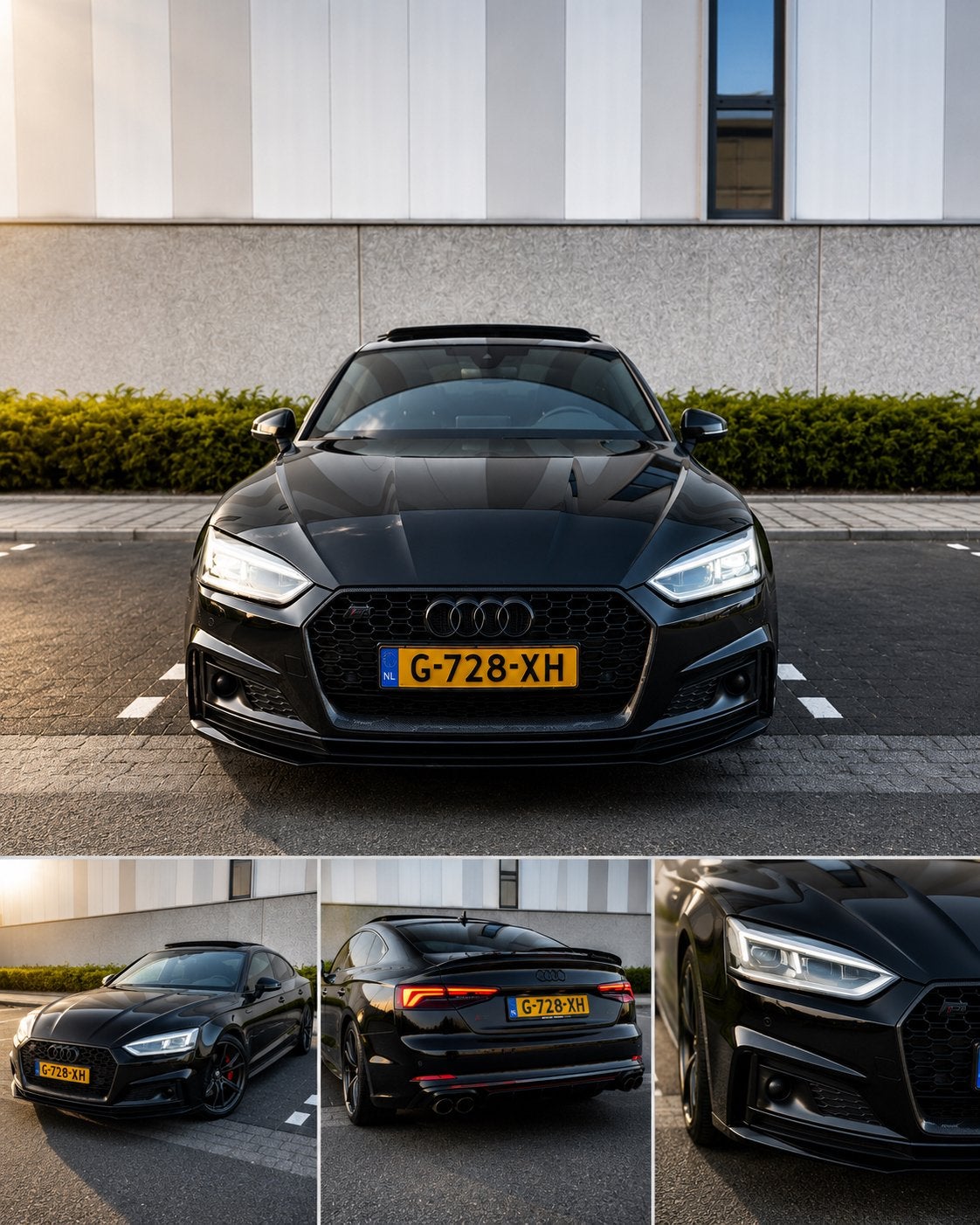 Audi A5 40 Tfsi 190pk S Tronic 2019 Zwart, Auto's, Audi, Zwart, 1984 cc, Leder, Dealer onderhouden