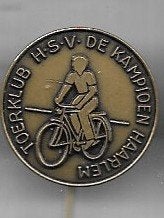 HAARLEM TOURCLUB VERENIGING FIETS SPELD ERG BIJZONDER, Ophalen of Verzenden, Gebruikt, Sport, Speldje of Pin
